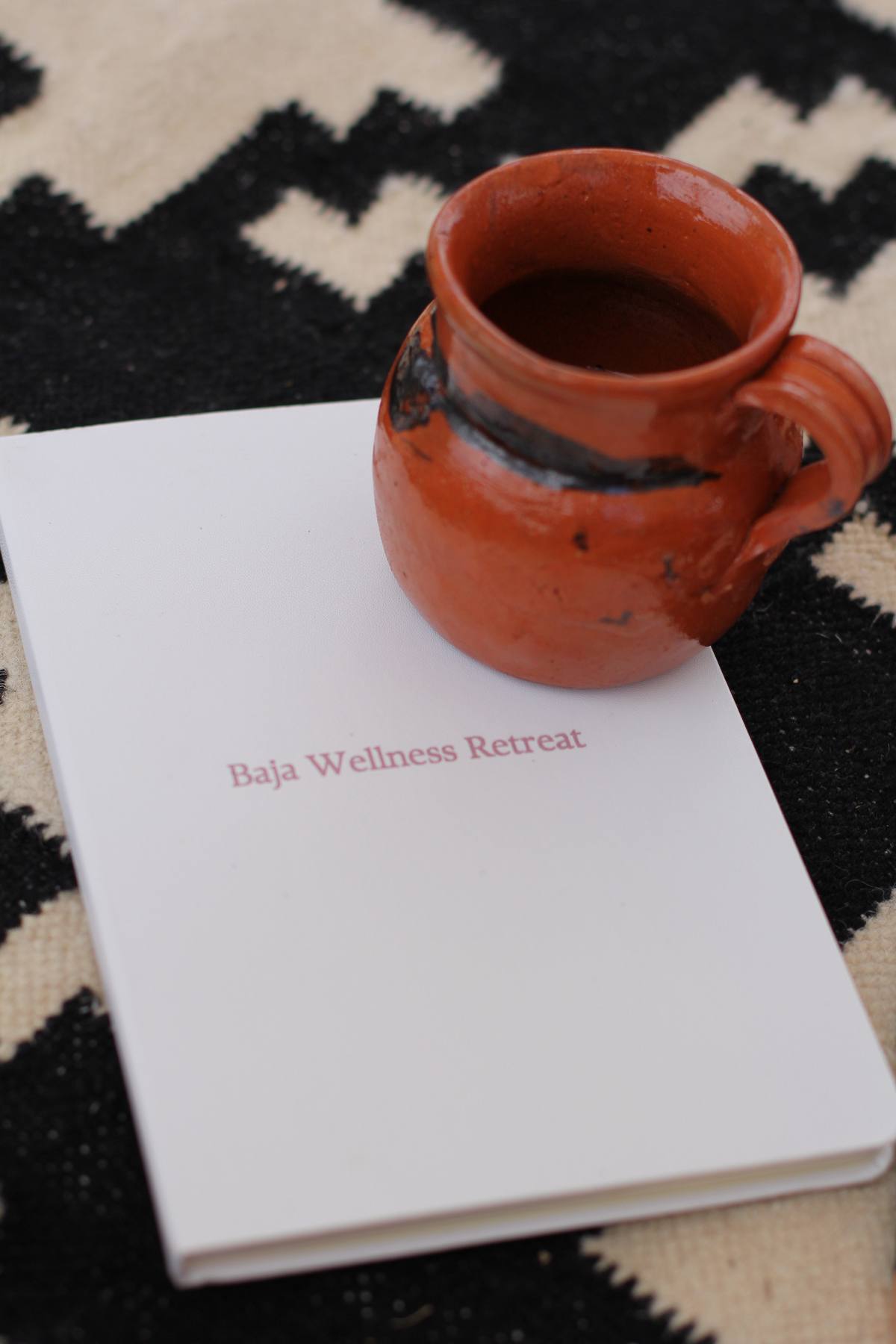 Baja Wellness Retreat journal and cacao