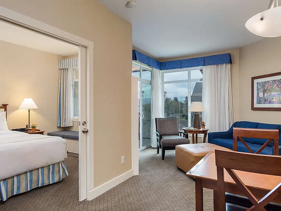 One-bedroom suite with separate living room