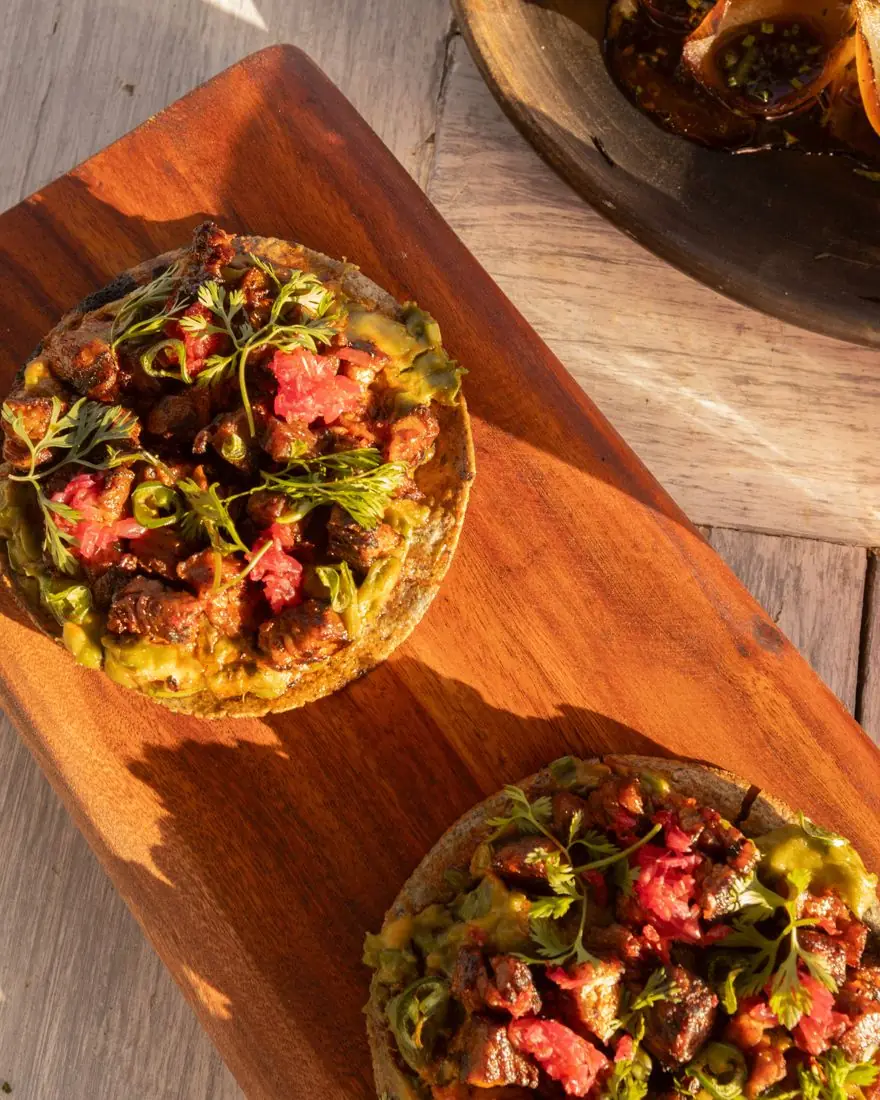 Tostadas from the El Ganzo kitchen
